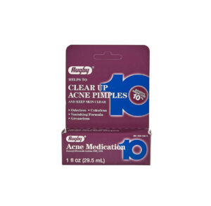 Clear Acne Pimples cream in a purple tube with blue and white details.
