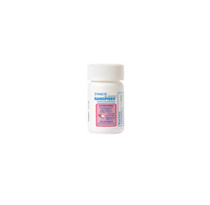 A white bottle of NutraBlast Vitamin C supplement with pink label.