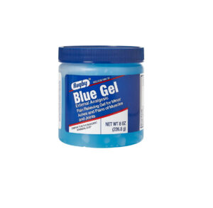 A container of Blue Gel adhesive remover.