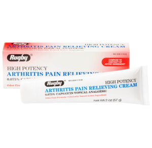 Box of high-potency arthritis pain relief cream.