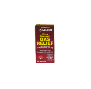 A box of G-Major Gas Relief with Simethicone.