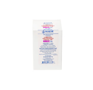 Back of a product package with text and barcodes.