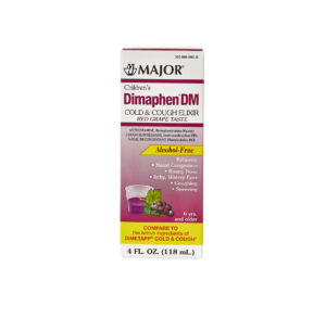 Diaphragm DM cough syrup for chest congestion relief.