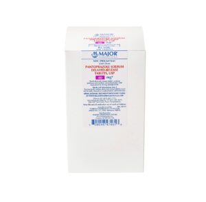 White box with medical or cosmetic product labeling in blue and pink text.