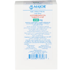 Back of a Major brand box with product details and barcode.
