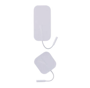 White electronic device with two connected components and cables.