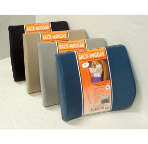Set of memory foam back supports in various colors.