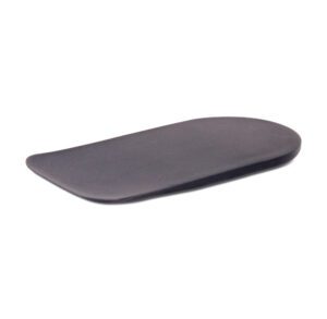 A sleek, dark gray ergonomic wrist rest pad.