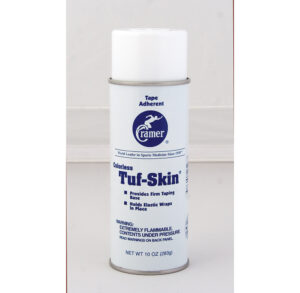 A white bottle of Tut-Skin skin protectant powder.