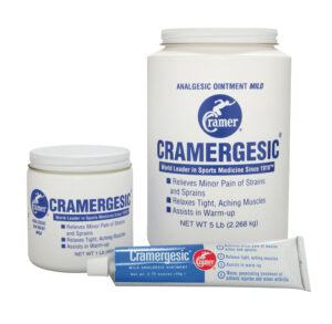 Cramergesic joint aid products for dogs including paste and cream.