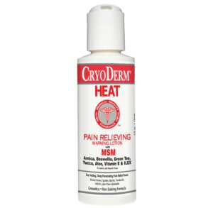 CryoDerm Heat pain relieving cream for muscles and joints.