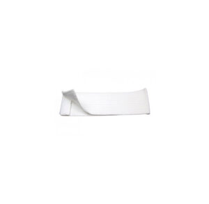 White ceramic towel rack with a simple, modern design.