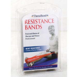 TheraBand resistance bands for exercise and physical therapy.