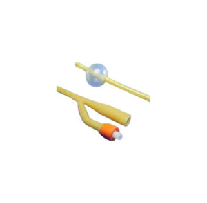 Three different medical catheters with various tips and connectors.