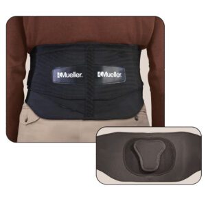 Back support belt with adjustable straps for posture correction and pain relief.