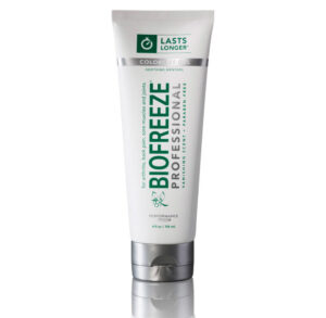Tube of Biofreeze Pain Relieving Gel for muscle and joint pain.