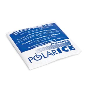 A POLARICE reusable ice pack with cooling instructions.