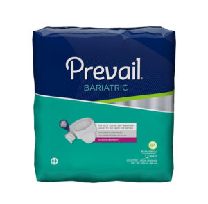 Pack of Prevail Bariatric adult diapers for heavy incontinence.