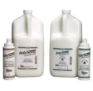 Bottles of PolySorb cleaning and treatment solutions.