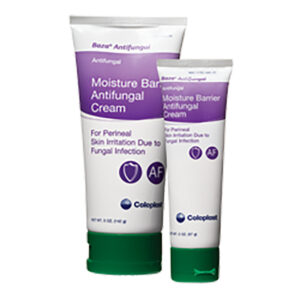 Two tubes of moisture barrier antifungal cream for skin protection and treatment.