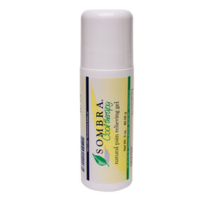 A small white bottle of Sousera natural deodorant balm.