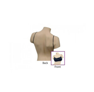 Tailor's dress form mannequin with front and back views.