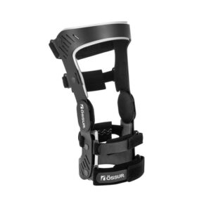 Black wrist and forearm brace for support and immobilization.
